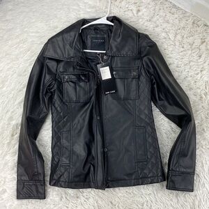 🔥$SALE$🔥 NWT Therapy Faux Leather Jacket